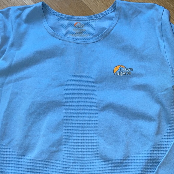 Lowe Alpine Base Layer Top Shirt Thermal Baselayer Long Underwear DryFlo Blue - Picture 2 of 7